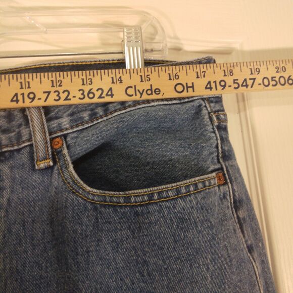 Levi's 505 jeans mens 36x29 blue denim straight leg medium wash cotton Strauss - Picture 5 of 10